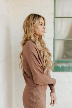 Staccato THE CAMILLE LONG SLEEVE DRESS IN CAPPUCCINO DRESSES 7 Staccato THE CAMILLE LONG SLEEVE DRESS IN CAPPUCCINO DRESSES