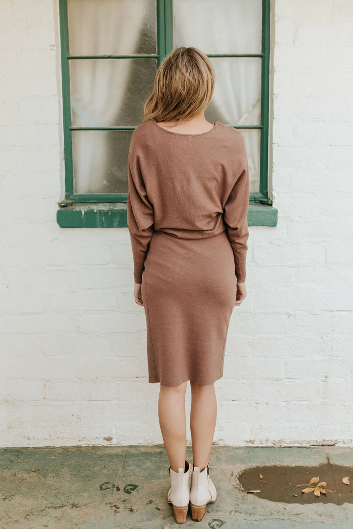 Staccato THE CAMILLE LONG SLEEVE DRESS IN CAPPUCCINO DRESSES 5 Staccato THE CAMILLE LONG SLEEVE DRESS IN CAPPUCCINO DRESSES