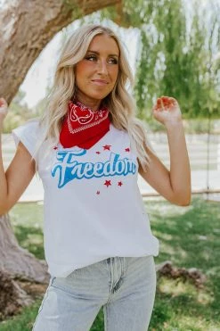 Ninexis THE FREEDOM GRAPHIC TEE IN WHITE 11 Ninexis THE FREEDOM GRAPHIC TEE IN WHITE