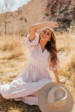 See And Be Seen THE BLOW A KISS DRESS IN BLUSH