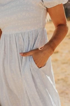 Polagram/Baevely THE APRIL SHOWERS DRESS IN LIGHT BLUE