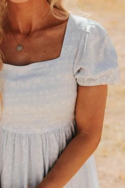 Polagram/Baevely THE APRIL SHOWERS DRESS IN LIGHT BLUE