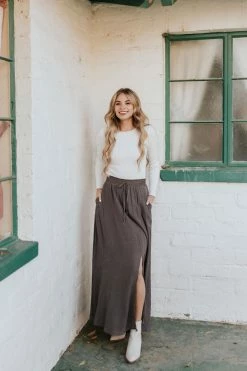 Wish SKIRTS THE STORMI MAXI SKIRT IN MIDNIGHT