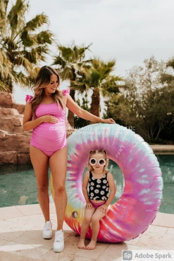 SWIM PINK DESERT FLUTTER SLEEVE RUCHED ONE PIECE IN NEON LILAC *RESTOCKED*