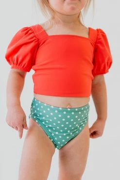 GIRLS SWIM BOTTOM IN CIAO POLKA DOT BY PINK DESERT