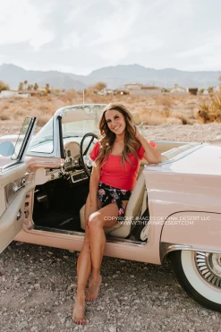 PUFF SLEEVE MIDKINI SWIM TOP IN BISOU RASPBERRY BY PINK DESERT