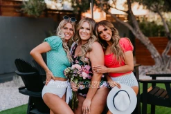 PUFF SLEEVE MIDKINI SWIM TOP IN BISOU RASPBERRY BY PINK DESERT