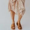 Let's See Style SHOES THE CAMILA SLIDE SANDALS IN CAMEL