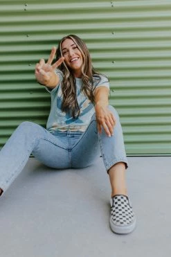 Lotus Fashion THE WORLD TOUR EAGLE TEE IN MINT TOPS