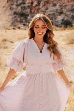 See And Be Seen THE BLOW A KISS DRESS IN BLUSH