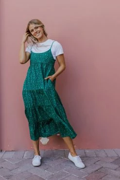 Calista THE GRASS IS GREENER TIERED DRESS DRESSES