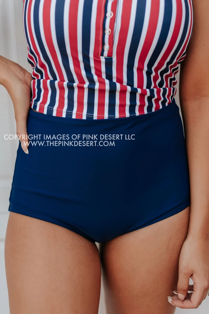 PINK DESERT HIGH WAIST SWIM BOTTOM IN INDIGO 1 PINK DESERT HIGH WAIST SWIM BOTTOM IN INDIGO