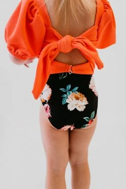 GIRLS SWIM BOTTOM IN LE FLEUR BY PINK DESERT