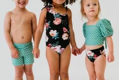 GIRLS SWIM BOTTOM IN LE FLEUR BY PINK DESERT