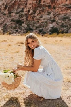 Polagram/Baevely THE APRIL SHOWERS DRESS IN LIGHT BLUE