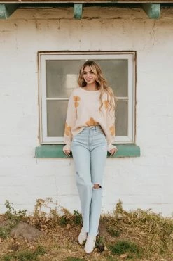 Vibrant Miu BOTTOMS THE WALK THIS WAY WIDE LEG JEANS IN LIGHT WASH