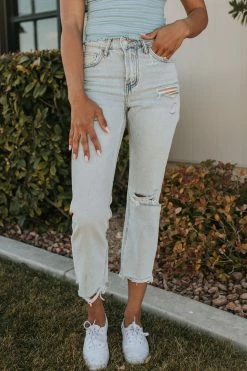Vervet By Flying Monkey BOTTOMS THE VERVET 90'S VINTAGE BOYFRIEND JEANS IN LIGHT WASH