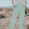 Trend Notes BOTTOMS THE MOLLI MINERAL WASHED JOGGERS IN MINT