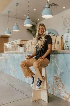 12pm By Mon Ami THE HOTEL CALIFORNIA GRAPHIC TEE IN BLACK