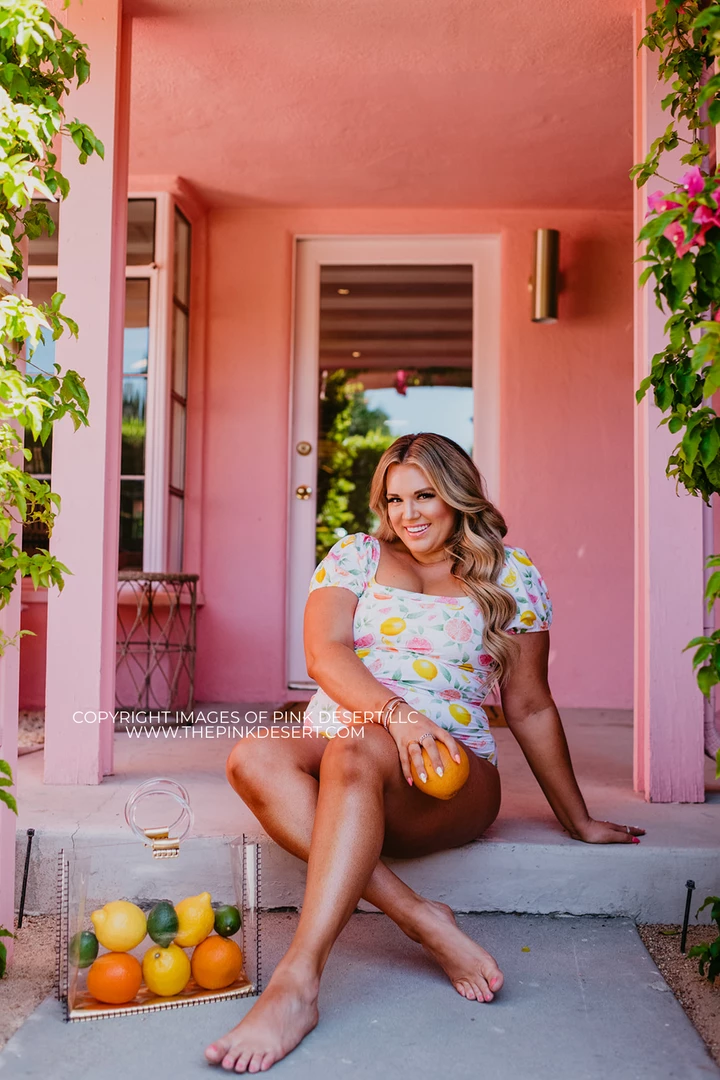 SWIM PUFF SLEEVE ONE PIECE IN CITRUS PRINT BY SASSY RED LIPSTICK X PINK DESERT 5 SWIM PUFF SLEEVE ONE PIECE IN CITRUS PRINT BY SASSY RED LIPSTICK X PINK DESERT