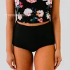 Pink Desert HIGH WAIST SWIM BOTTOM IN BLACK BY PINK DESERT