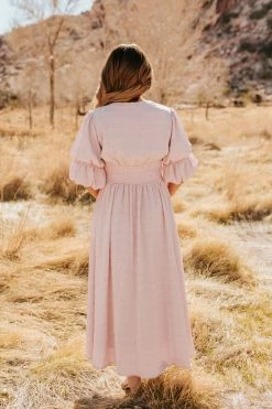 See And Be Seen THE BLOW A KISS DRESS IN BLUSH