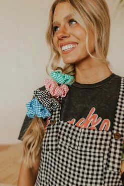 Space 46 THE CHECKERED HAIR SCRUNCHIE ACCESSORIES