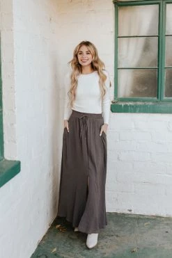 Wish SKIRTS THE STORMI MAXI SKIRT IN MIDNIGHT