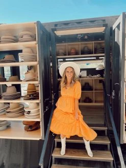 Tea N Rose THE HAVANA MIDI DRESS IN MANGO