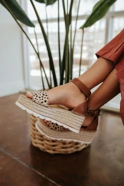 SHOES THE LARITA SANDALS IN LEOPARD BY DOLCE VITA