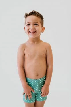 BOYS EUROPEAN CUT SWIM SHORT IN CIAO! POLKA DOT BY PINK DESERT 12 BOYS EUROPEAN CUT SWIM SHORT IN CIAO! POLKA DOT BY PINK DESERT