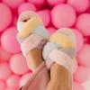 Fashion City THE SOMETHING COMFY SLIPPERS IN PASTEL