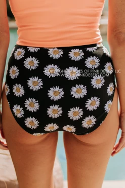 PINK DESERT VINTAGE HIGH WAIST SWIM BOTTOM IN LA LA DAISY
