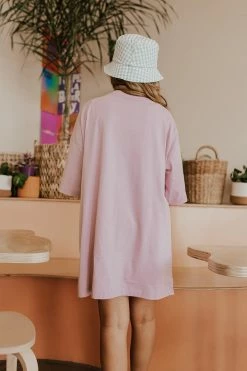 Sweet Generis THE BE CHILL BIKER SHORTS SET IN LILAC TOPS