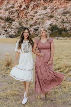 SungLight DRESSES THE MATCH MAKER MAXI DRESS IN DUSTY ROSE