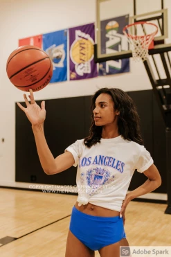 PINK DESERT VINTAGE HIGH WAIST SWIM BOTTOM IN ROYAL BLUE