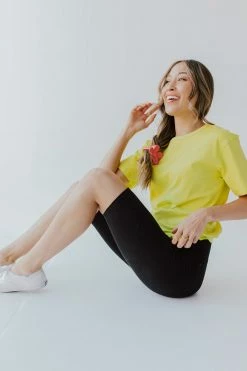 Hyfve THE BLAKE BIKER SHORTS IN BLACK