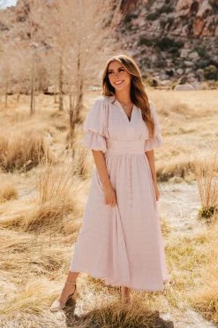 See And Be Seen THE BLOW A KISS DRESS IN BLUSH