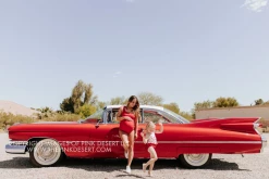 PINK DESERT RUCHED ONE SHOULDER ONE PIECE SWIMSUIT IN CHERRY RED