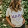 PD EXCLUSIVES THE MAMA IN THE MIDDLE TEE IN OATMEAL BY PINK DESERT