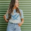 Lotus Fashion THE WORLD TOUR EAGLE TEE IN MINT TOPS