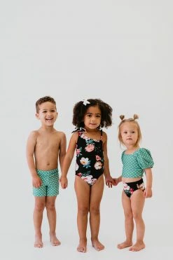 BOYS EUROPEAN CUT SWIM SHORT IN CIAO! POLKA DOT BY PINK DESERT 13 BOYS EUROPEAN CUT SWIM SHORT IN CIAO! POLKA DOT BY PINK DESERT