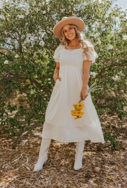 Hayden Los Angeles DRESSES THE HAPPILY EVER AFTER MAXI DRESS IN OFF WHITE