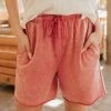 Treasure THE LAID BACK LOUNGE SHORTS IN DUSTY ROSE BOTTOMS