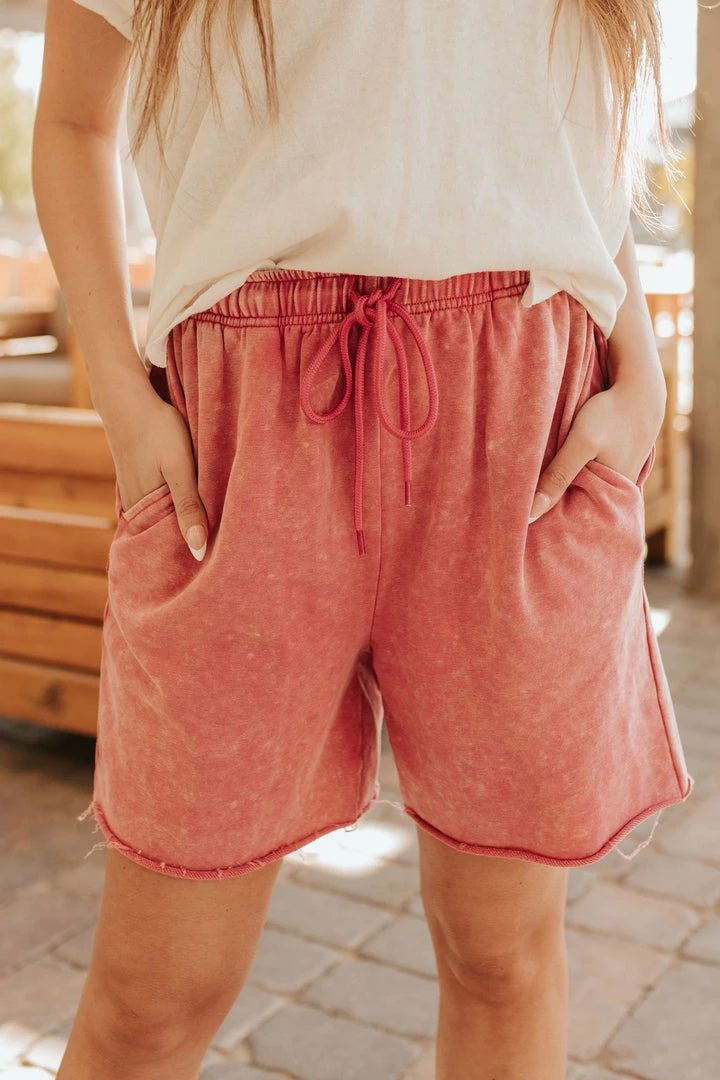 Treasure THE LAID BACK LOUNGE SHORTS IN DUSTY ROSE BOTTOMS 1 Treasure THE LAID BACK LOUNGE SHORTS IN DUSTY ROSE BOTTOMS