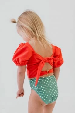 GIRLS SWIM BOTTOM IN CIAO POLKA DOT BY PINK DESERT