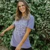 THE GROOVY MAMA TEE IN LAVENDER BY PINK DESERT