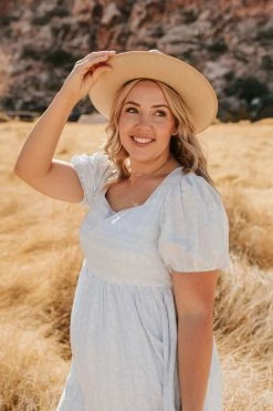 Polagram/Baevely THE APRIL SHOWERS DRESS IN LIGHT BLUE