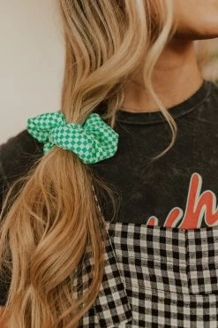 Space 46 THE CHECKERED HAIR SCRUNCHIE ACCESSORIES