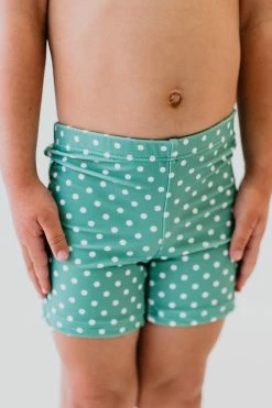 BOYS EUROPEAN CUT SWIM SHORT IN CIAO! POLKA DOT BY PINK DESERT 11 BOYS EUROPEAN CUT SWIM SHORT IN CIAO! POLKA DOT BY PINK DESERT